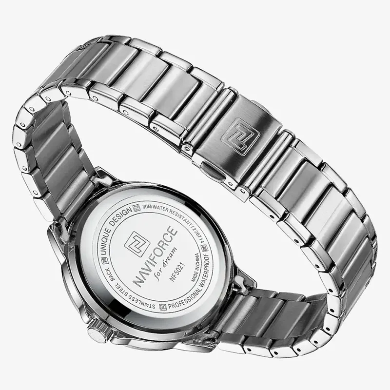 Naviforce NF5021 Fashion White Dial Ladies Watch